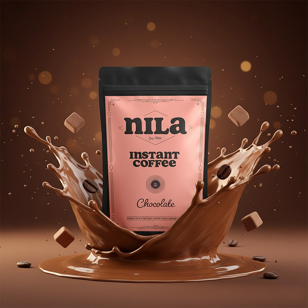 Chocolate Instant Coffee India | Flavoured Arabica Coffee – Nila image 2