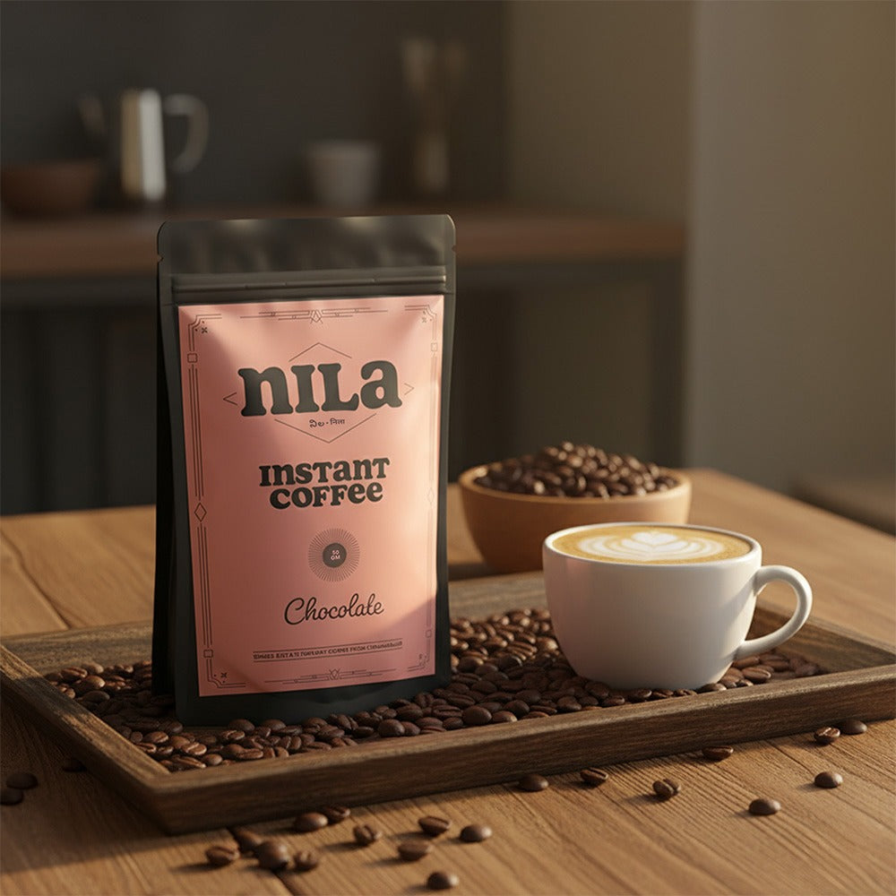 Chocolate Instant Coffee India | Flavoured Arabica Coffee – Nila