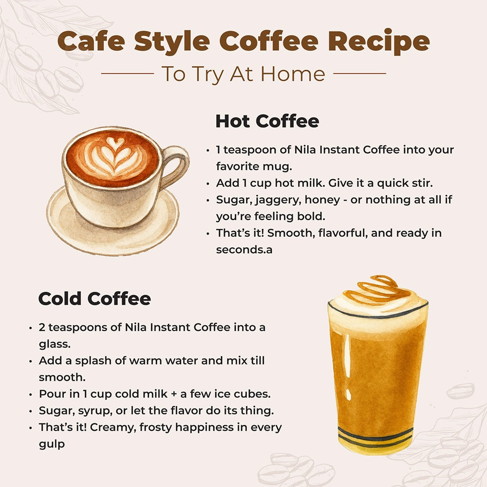 Chocolate Instant Coffee India | Flavoured Arabica Coffee – Nila image 3